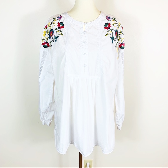 loft embroidered top